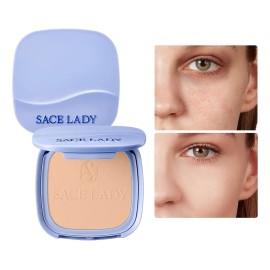 Sacelady Base De Maquillaje Polvo Compact Fijador Matte Spf