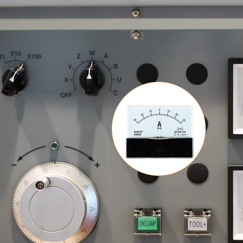 YOKIVE Analog Panel Ammeter 44C2-30A Amp Meter Current Tester for