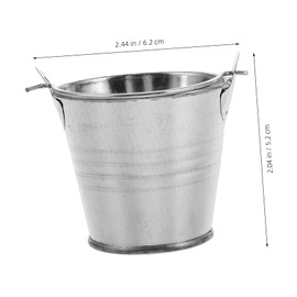 Levemolo 4Pcs Succulents Flower Pots with Handle Portable Decorative Buckets for Gardening and Home Decor Chic Mini Iron Planters for Flowers and Multi Purpose Storage