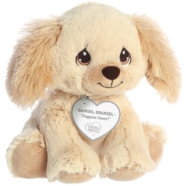 Aurora® Inspirational Precious Moments™ Daniel Spaniel Stuffed Animal - Cherished Memories - Enduring Comfort - Brown 8.5 Inches