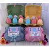 Bath Bombs x 6 in coloured egg box. Easter Egg