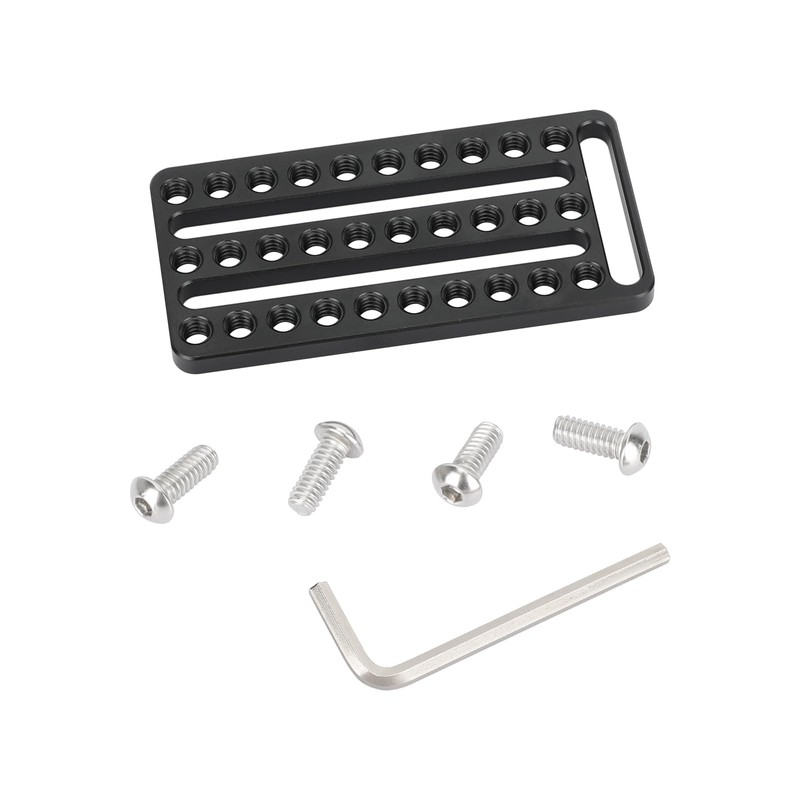 CAMVATE Multipurpose Cheese Plate with 1/4"-20 Threads & Slots -