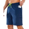 NORTHYARD Men's 9" Board Shorts with 4 Pockets Beach Shorts
