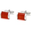 40th Anniversary Ruby Wedding Gift Husband | Cufflinks Gold Edge