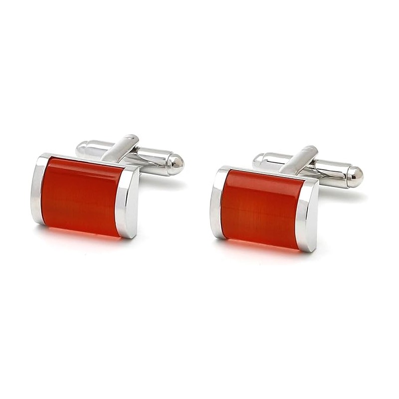 40th Anniversary Ruby Wedding Gift Husband | Cufflinks Gold Edge
