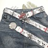 AIBEARTY Punk Skull Skeleton Pattern Pin Buckle Belt Gothic Casual