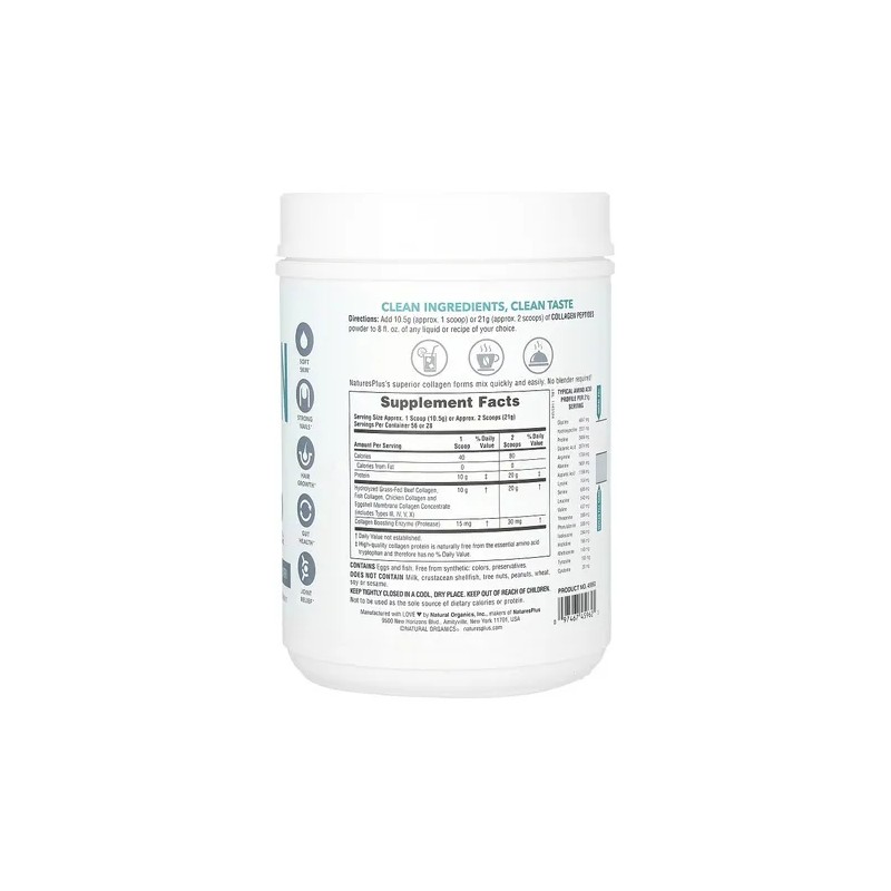 Naturesplus Péptidos De Colágeno Sin Sabor 588 G