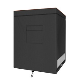 Chest Freezer Cover, Waterproof 420D Oxford Protective Outdoor Indoor Refrigerator Dust Cover with Zipper Fits 5.0 Cubic Feet Deep Freezer 28"L x 23"W x 34"H (Only Cover)