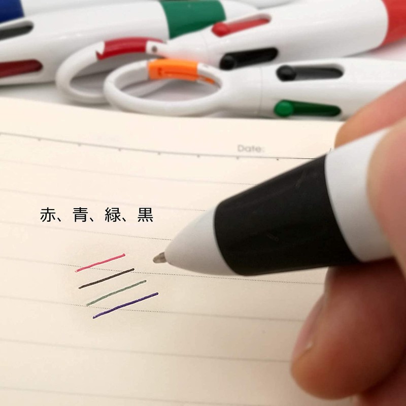 Tinwai 4 Color Ballpoint Pen, Multi-functional, Oily, Multicolor, Ballpoint Pen,