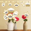 36Pcs Gold White Graduation Centerpieces for Tables 2025 with Lights