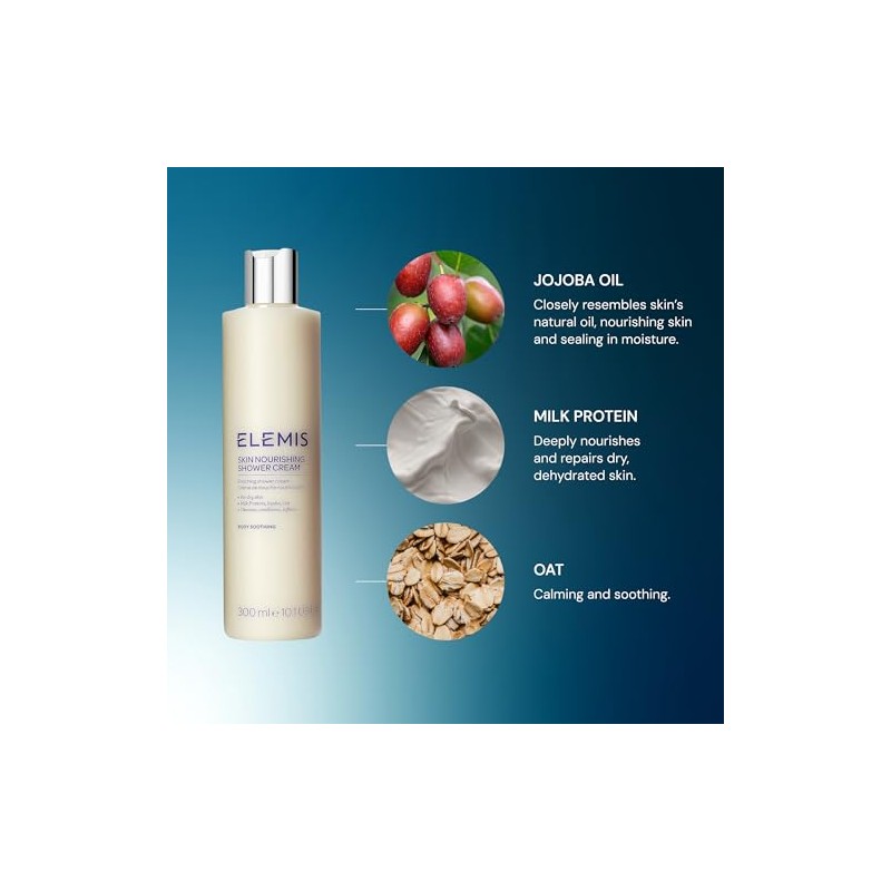 ELEMIS Skin Nourishing Enriching Shower Cream, 10.1 fl. oz.