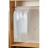 GQC Dustproof Garment Bags, Transparent PEVA Garment Cover, Large Clothing