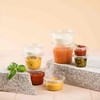 Ezselect 100 Set 4oz Crystal Condiment Cups with Lids, Airtight