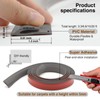 Flexible PVC Carpet Edge Trim Strip, Self-Adhesive, Cuttable Floor Transition
