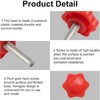 INCREWAY Thumb Screw, 8PCS M8*25mm Star Head Threaded Knurled Thumbscrew