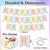 Colorful Happiest Birthday on Earth Banner, Pre-Strung Princess Theme Decor