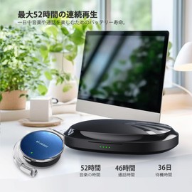 Wireless Earbuds, Over Ear Type, Compatible with Bluetooth 5.4, Open Type Design, Foldable, Up to 52 Hours of Continuous Playback, Lightweight Sports Headset, For Commuting, Jogging, Office