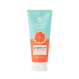 ORJENA Smile Day Cleansing Foam Grapefruit 180ml – Espuma Facial Iluminadora con Extracto de Toronja para Limpieza Suave y Piel Radiante
