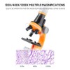 1200X Microscope Children Optical Microscope with LED Light Collection Bottles