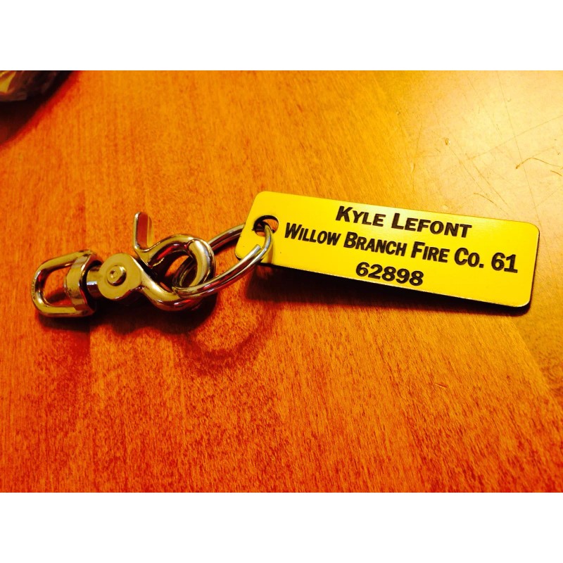 Fire Company Accountability Tags -Customized Set of 6 Tags