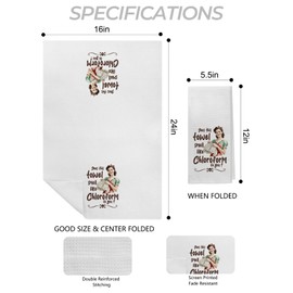 Foritho Funny Kitchen Towels Set of 2,Funny Kitchen Towels,Vintage Dish Towels for Kitchen,Funny Gifts for Women,Gifts for Hostess,Best Gifts for Hostess New Home Mom Women Housewarming,16x24 Inch