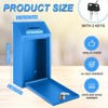 Yaocom Metal Donation Cash Box Collection Safe Suggestion Box with