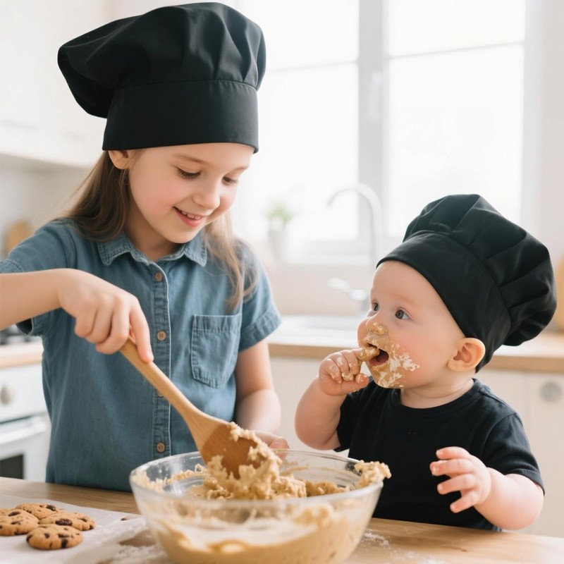 HoveBeaty Chef Hat Unisex Adult Mushroon Design Adjustable Kitchen Uniform