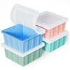 Silicone Freezer Tray for Soup Ice Cubes: 2-Cup Freezing Tray
