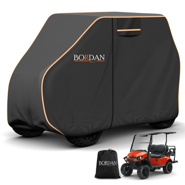 BORDAN Waterproof Golf Cart Cover Fits for Most Brand 2/2+2/4