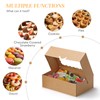 COTOPHER Auto Pop Up Cookie Box with Window 8x6x2.5 Inches