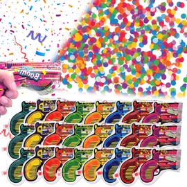 Pack of 24 Party Confetti Cannon Confetti Birthday Glitter Paper Confetti Bomb Shooter Confetti Biodegradable Confetti Cannon Wedding Pistols Confetti Gun Confetti Pieces Paper