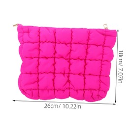 Ipetboom Portable Makeup Bag Compact 3-Piece Set Stylish Zipper Pouches for Travel Home Soft Plush Material for Women Aesthetic Toiletry Organizer