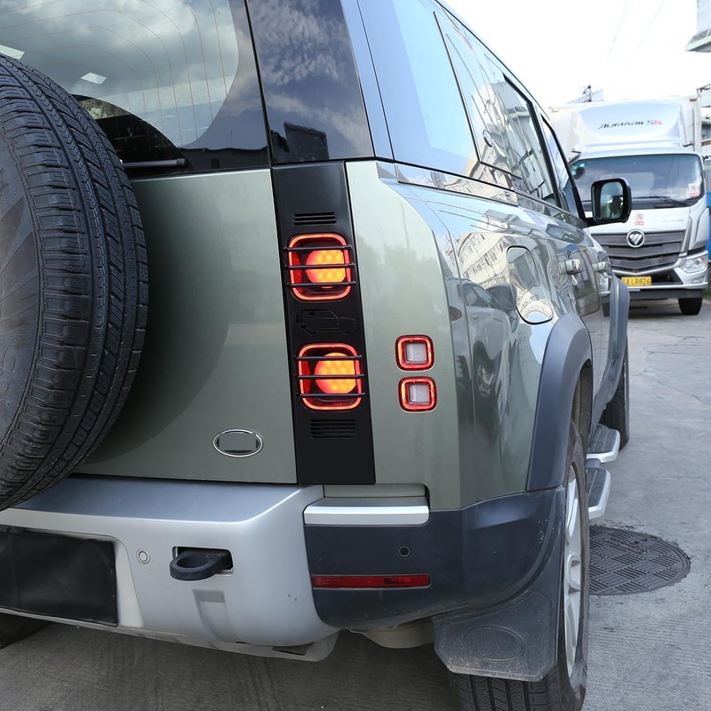 HIRUFAIT Tail Light Guard Cover for Land Rover Defender 90