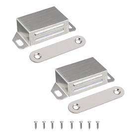 Magnetic Catch Cabinet Door Magnet - LOOGI Magnetic Closure Door Magnets Door Magnet Furniture Magnet Stainless Steel 10 kg Strong Cabinet Magnets for Cabinet Doors Drawers Balcony Door Furniture