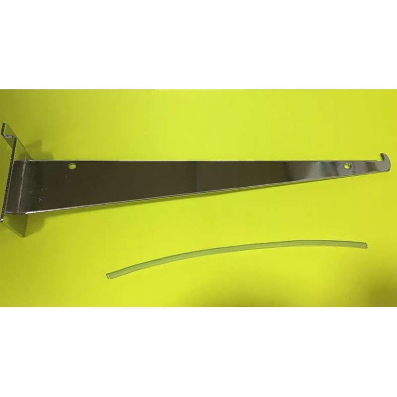 Exhivit Mensula Gancho Panel Ranurado Exhibipanel Blister 25 Cm 8pz