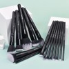Bueart Design 16Pcs ULTRA SOFT Black labeled DENSE HAIR Makeup