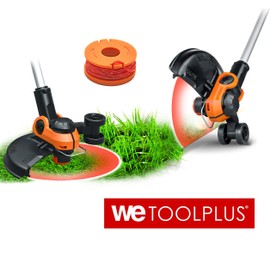WETOOLPLUS WA0047 0.065" 10Ft Replacement Trimmer Spool Line Compatible with Select Worx Cordless String Trimmers (4 Pack,Orange)