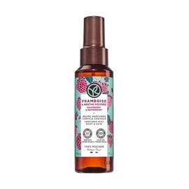 YVES ROCHER - Mist Para Cuerpo y Cabello, Aroma Frambuesa y Hierbabuena, 96% Ingredientes Naturales, Fórmula Vegana y Botella Reciclada - 100 ml