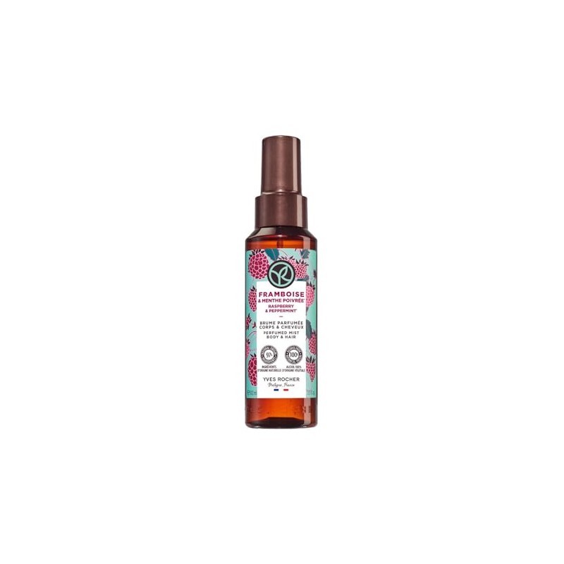 YVES ROCHER - Mist Para Cuerpo y Cabello, Aroma Frambuesa