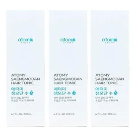 Atomy Raw Hair Dansu Atomy Liquid 200ml 3pcs Hair Tonic Scalp Care (LC) Basic / 애터미 생모단수 애터미액 200ml 3개 헤어토닉 두피케어(LC) 기본