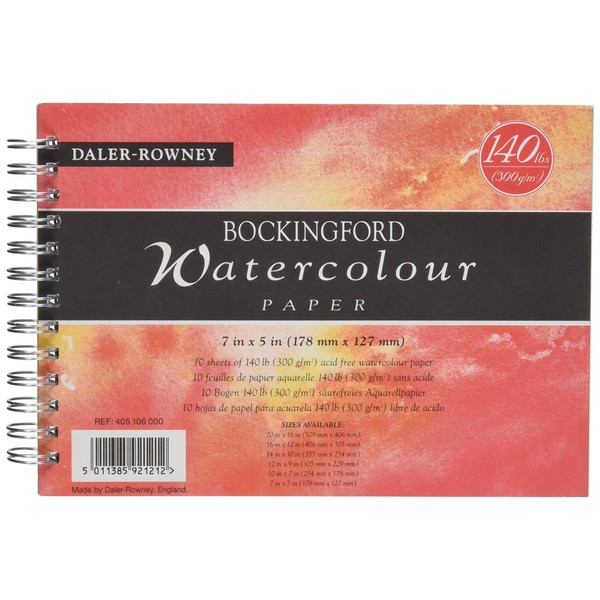 Daler - Rowney 7 x 5 inch 300gsm Bockingford Spiral