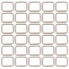 BIKICOCO Metal Rectangle Ring Buckles Square Strap Webbing Belt Rings