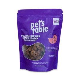 Pet's Table Premios para Perro Premios Liofilizados Pulmón de Res – Un Solo Ingrediente – Sin Gluten, Sin Aditivos, Sin Conservadores – Freeze Dried 6