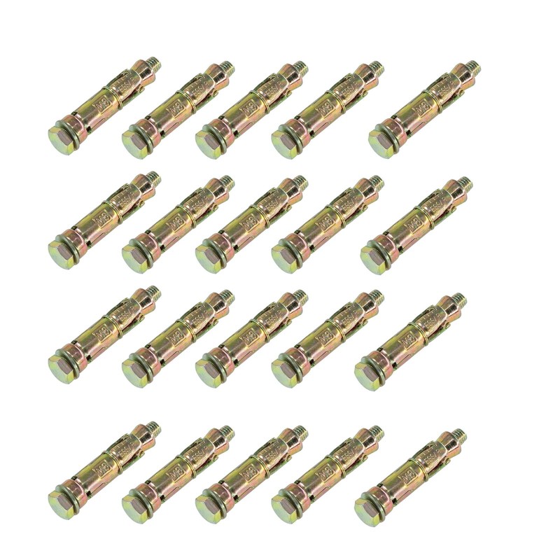 20 PCS M8 Heavy Duty Expansion Bolts,Shield Anchor Bolts