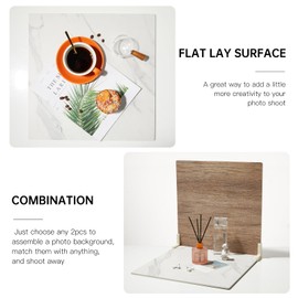 5 PCS Boards Photo Backdrop for Flat Lay, Food Photography Background 16x16 Inch, BEIYANG
