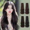 Long perm hairpiece hair extension wig 3 types (WFIK80B) black - 45cmWFIK80B / 롱파마 헤어피스 붙임머리 부분 가발 3종 (WFIK80B) 흑색 - 45cmWFIK80B