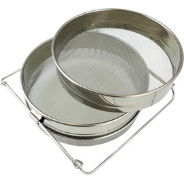 Germerott Bienentechnik Stainless steel honey sieve (double sieve) for easy and effective filtering of honey when harvesting to clean wax and other foreign bodies