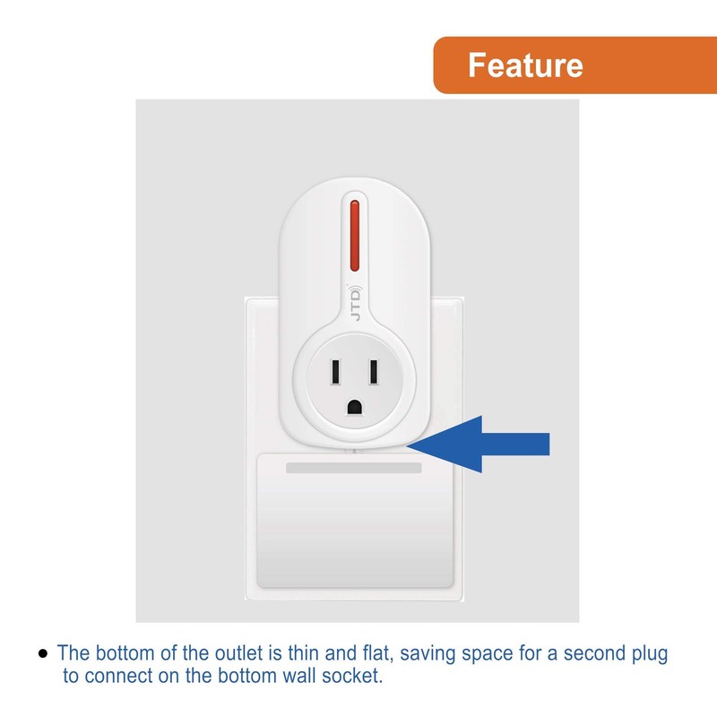 JTD 5 Pack Remote Control Outlet Switch 3rd Generation Energy