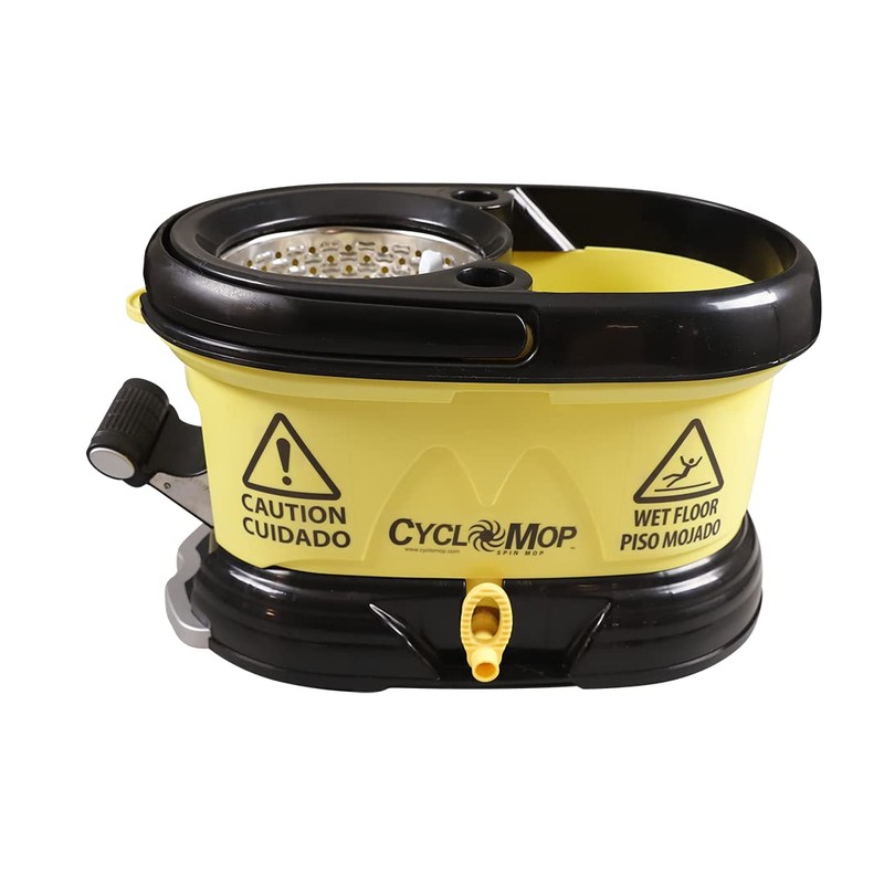 CycloMop Bucket with Mop Handle,Yellow/Black