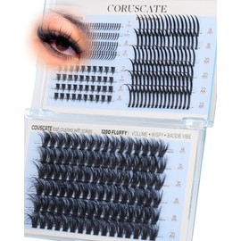 CORUSCATE Lash Clusters Spikes with Bottom Lashes 120D Eyelash Clusters